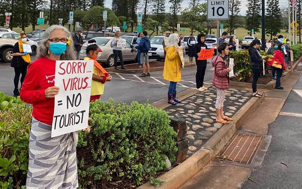 molokai airport protest